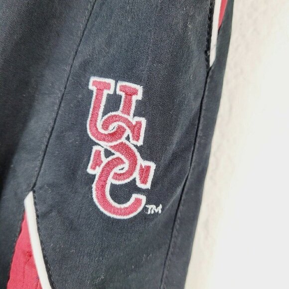 Size 3T Unisex USC Pants University of Southern California Track Mesh Lined Zip - Picture 6 of 9